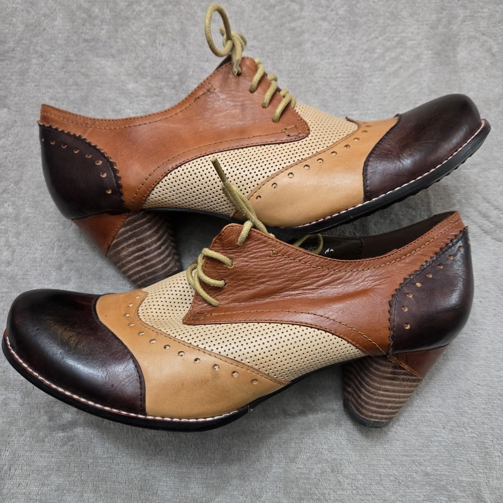 L'Artiste by Spring‎ Step Bardot Womens Pumps Leather Brown Size 42 - Picture 5 of 10